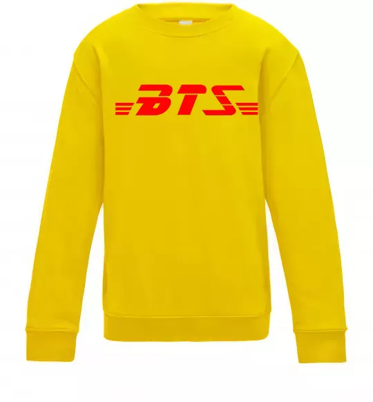 Детский Свитшот BTS logo Солнечно желтый фото