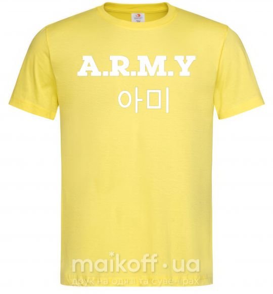Чоловіча футболка ARMY Лимонний фото