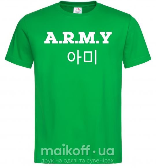 Мужская футболка ARMY Зеленый фото