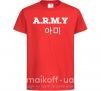 Детская футболка ARMY Красный фото