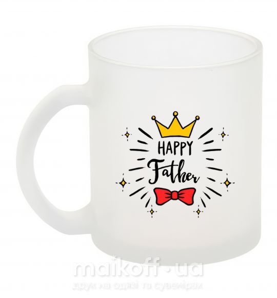 Чашка стеклянная Happy father Фроузен фото