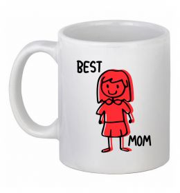 Чашка керамическая Best mom red Чашка керамическая Best mom red