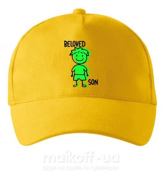 Кепка Beloved son green Сонячно жовтий фото