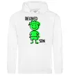 Чоловіча толстовка (худі) Beloved son green Білий фото
