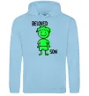 Чоловіча толстовка (худі) Beloved son green Блакитний фото