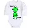 Детский боди Beloved son green Белый Детский боди Beloved son green Белый фото