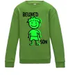 Дитячий світшот Beloved son green Лаймовий фото
