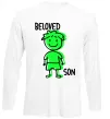 Лонгслів Beloved son green Білий фото