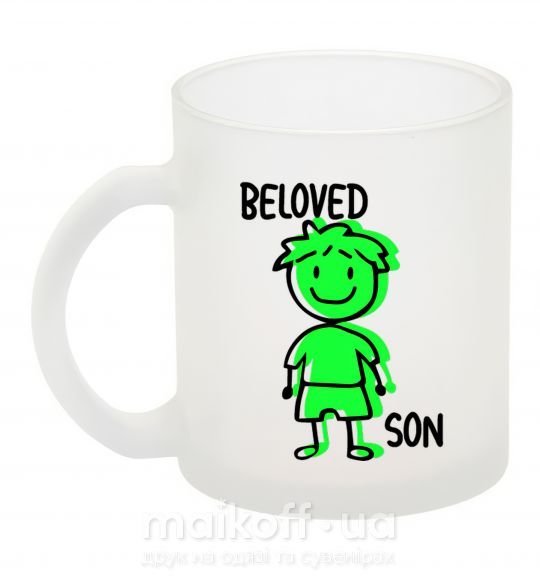 Чашка стеклянная Beloved son green Фроузен фото