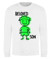 Свитшот Beloved son green Белый Свитшот Beloved son green Белый фото
