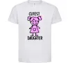 Детская футболка Cutest daughter pink Белый Детская футболка Cutest daughter pink Белый фото