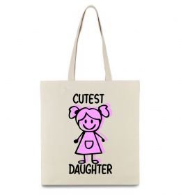 Еко-сумка Cutest daughter pink