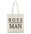 Еко-сумка Boss man Бежевий Еко-сумка Boss man Бежевий фото