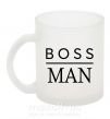 Чашка скляна Boss man Фроузен фото