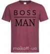 Чоловіча футболка Boss man Бордовий фото
