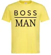 Мужская футболка Boss man Лимонный Мужская футболка Boss man Лимонный фото