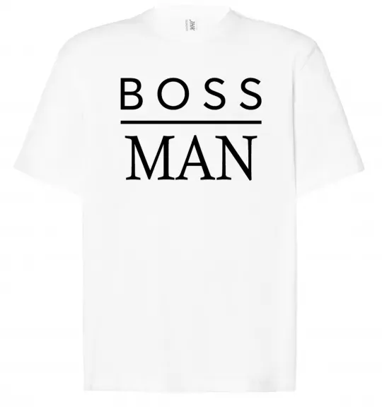 Футболка Оверсайз Boss man Белый фото