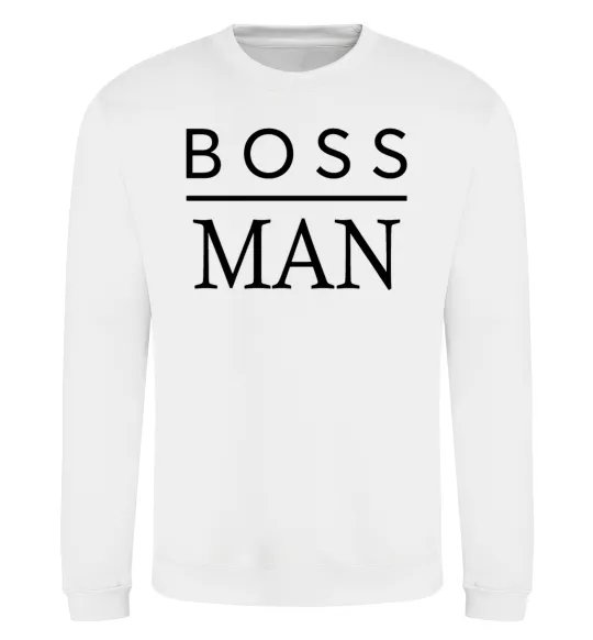 Світшот Boss man Білий фото