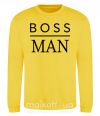Світшот Boss man Сонячно жовтий фото