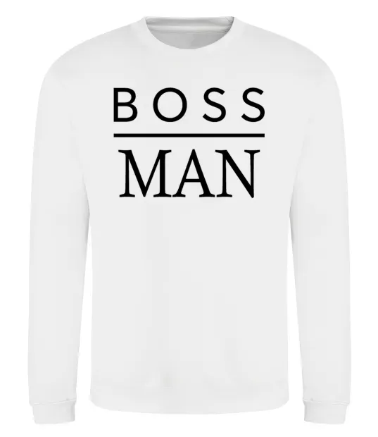 Свитшот Boss man Белый фото