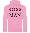 Мужская толстовка (худи) Boss man Розовый фото