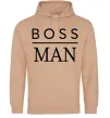 Чоловіча толстовка (худі) Boss man Пісочний фото
