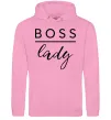 Жіноча толстовка (худі) Boss lady Рожевий фото