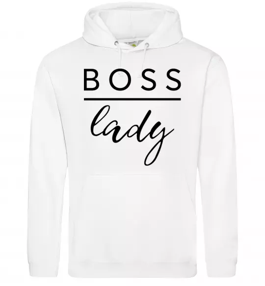 Жіноча толстовка (худі) Boss lady Білий фото