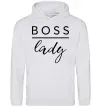 Жіноча толстовка (худі) Boss lady Сірий меланж фото