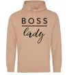 Жіноча толстовка (худі) Boss lady Пісочний фото