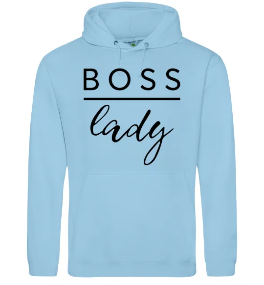 Жіноча толстовка (худі) Boss lady Блакитний фото
