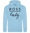 Жіноча толстовка (худі) Boss lady Блакитний фото