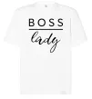 Футболка Оверсайз Boss lady Білий фото