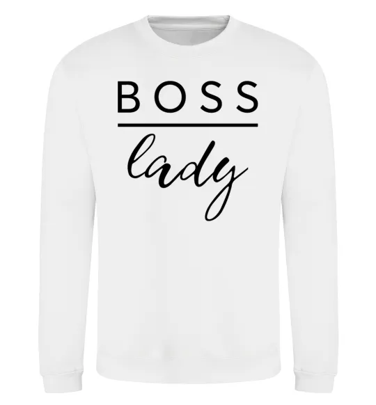 Світшот Boss lady Білий фото