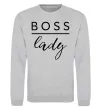 Світшот Boss lady Сірий меланж фото