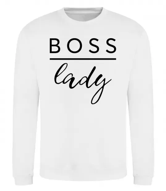 Свитшот Boss lady Белый фото