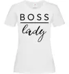 Женская футболка Boss lady Белый Женская футболка Boss lady Белый фото