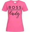 Женская футболка Boss lady Ярко-розовый Женская футболка Boss lady Ярко-розовый фото