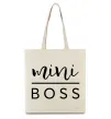 Еко-сумка Mini boss Бежевий фото