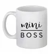 Чашка керамическая Mini boss Белый фото