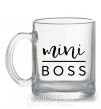 Чашка стеклянная Mini boss Прозрачный фото
