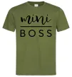 Чоловіча футболка Mini boss Оливковий фото
