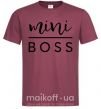 Чоловіча футболка Mini boss Бордовий фото