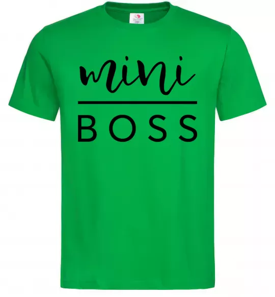 Чоловіча футболка Mini boss Зелений фото