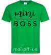 Мужская футболка Mini boss Зеленый фото
