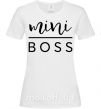 Женская футболка Mini boss Белый фото