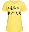 Жіноча футболка Mini boss Лимонний Жіноча футболка Mini boss Лимонний фото