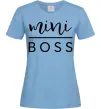Жіноча футболка Mini boss Блакитний Жіноча футболка Mini boss Блакитний фото