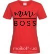 Женская футболка Mini boss Красный фото
