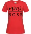 Жіноча футболка Mini boss Червоний Жіноча футболка Mini boss Червоний фото